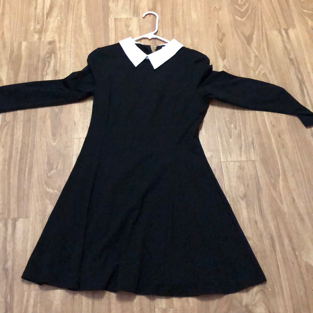 Mid length black dress